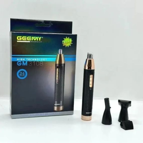 Универсальный триммер для носа ушей и бровей 3 в 1 Geemy GM-3108 Pro | Зображення 6