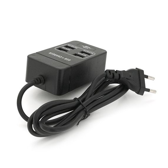 Мережевий фільтр ТВ-Т05, 4 USB, 1.5 м, перетин 3х0, 5мм, 2.1А, Black | Зображення 2