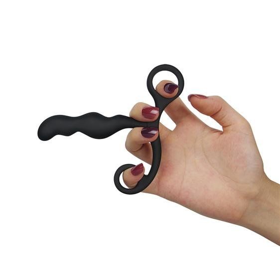 Масажер простати - Anal Indulgence Collection Ultimate Silicone P-Spot Teaser Black | Зображення 2