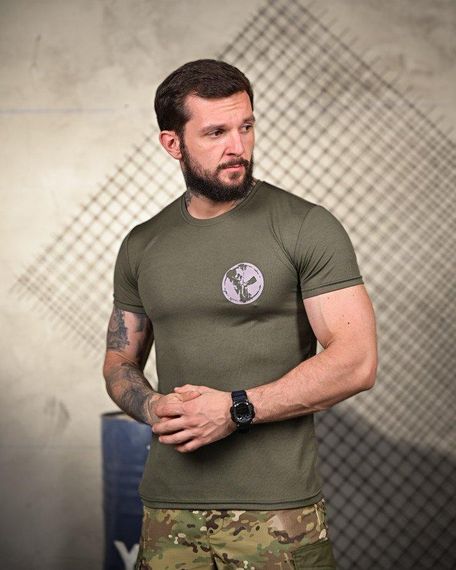 Тактична потоотводна футболка Palm oliva ПП4675 | Зображення 2