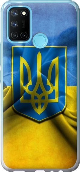 Чехол на Realme C17 Флаг и герб Украины 1 "375u-2121-17620"