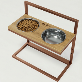 Миски на регулируемой подставке для больших собак Hollky Flex L (2 × 1.8 л) FL-502850-GLNT