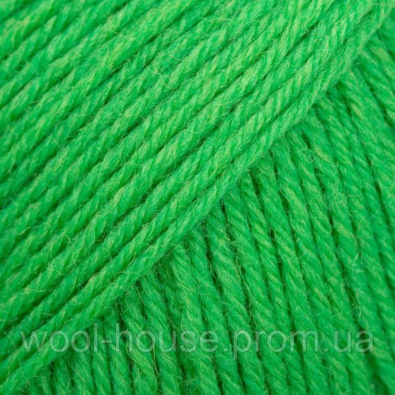 Шкарпеткова пряжа Drops Fabel - Uni print, 118 parrot green