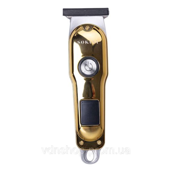 Машинка для стрижки аккумуляторная Золотистая Sokany SK-LF-9988GOLD | Зображення 2