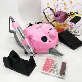 Фрезер DM-11-1 для манікюру та педикюру, потужний манікюрний фрезер, ручка фрезер. Колір: рожевий