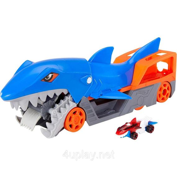 Вантажівка транспортер Хот Вілс Голодна акула / Акуляча паща. Hot Wheels Shark Chomp Transporter | Зображення 1