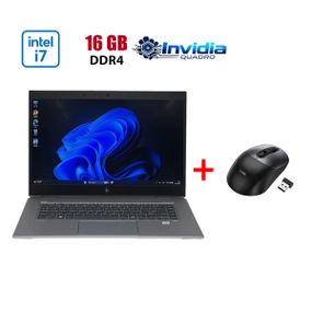 Мобильная рабочая станция HP ZBook Studio G5 / 15.6" (1920x1080) IPS / Intel Core i7-9850H (6 (12) ядер по 2.6 - 4.6 GHz) / 16 GB DDR4 / 480 GB SSD / nVidia Quadro P1000, 4 GB GDDR5, 256-bit / WebCam б/у + Подарок Беспроводная мышь HOCO GM28