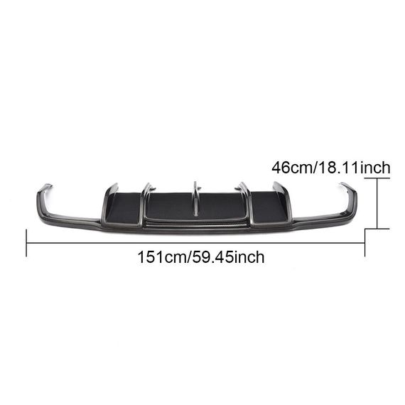 Дифузор заднього бампера (для AMG-Line/CLS63 AMG 2011-2014, Карбон) для Mercedes CLS C218 рр | Зображення 5