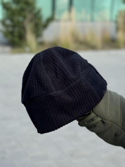 Шапка Helikon Range Beanie Grid Fleece - Black. | Зображення 2