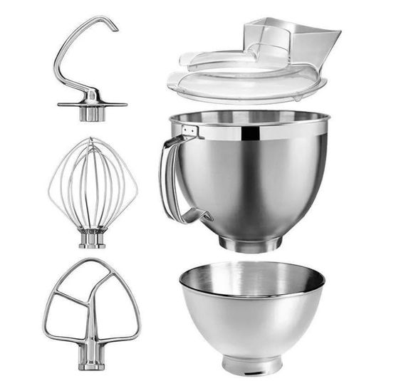 Міксер планетарний настільний KitchenAid Artisan 5KSM185PSEAC чаша 4.8 л, з двома чашами, кремовий | Зображення 3