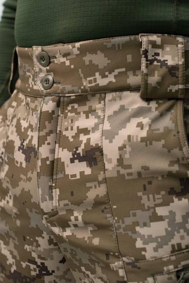 Утеплені Військові штани Soft Shell Military піксель | Зображення 3