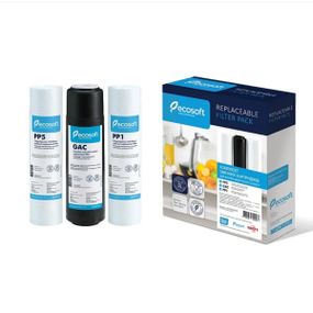 Комплект картриджів Ecosoft 1-2-3 для фільтра зворотного осмосу CPV3ECOSTD
