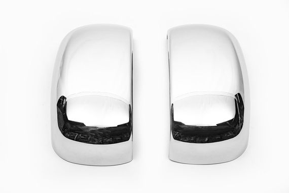 Накладка на дзеркала (2 шт., пласт) Carmos для Fiat Doblo II 2005-2010 рр | Зображення 1