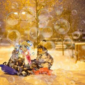 Генератор мыльных пузырей Фейерверк Красный