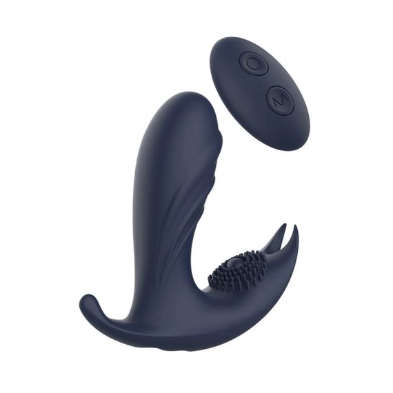 Анатомічний масажер простати з вібрацією Dream Toys Startroopers, синій, 12,5 см Sex Aura