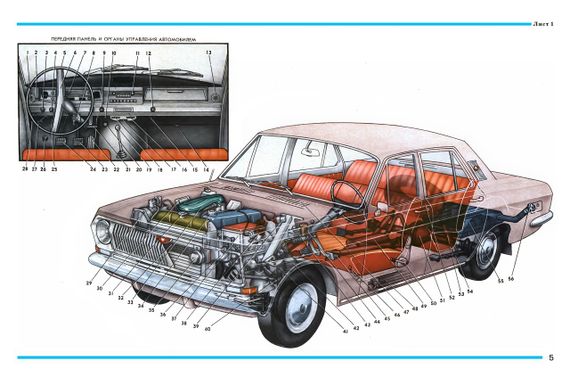 «Волга» ГАЗ 24. Красочный альбом по устройству. Книга | Зображення 3