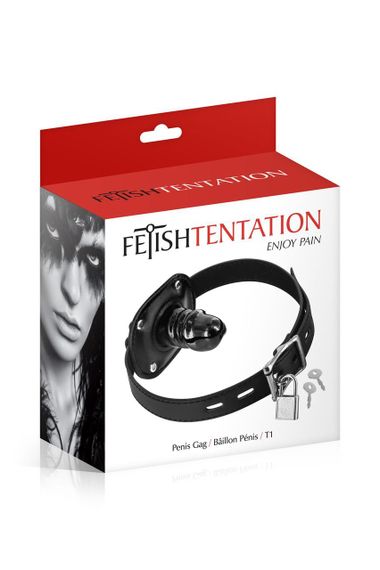 Кляп с маленьким фаллоимитатором Fetish Tentation Penis Gag T1 | Зображення 1