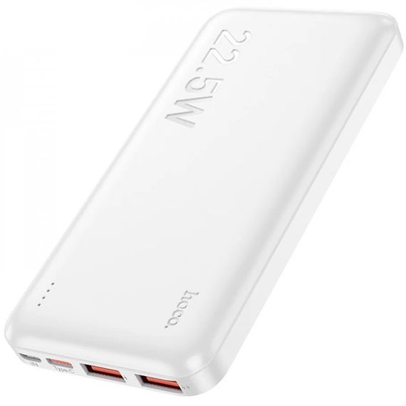 Портативний ЗП Power Bank Hoco J101 Astute PD20W+22.5W 10000 mAh White | Зображення 1