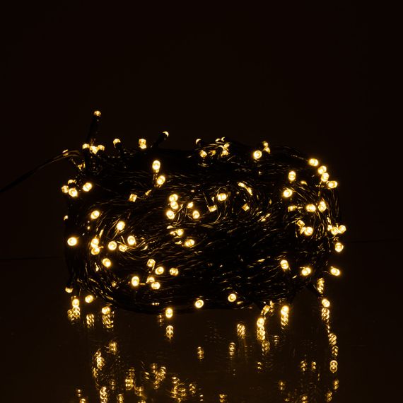 Гірлянда Нитка вулична 30 (м) 300 LED чорний провід Жовтий CF300L30MBY | Зображення 2