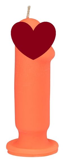Свічка LOVE FLAME - Dildo S Orange Fluor, CPS04-ORANGE sexstyle