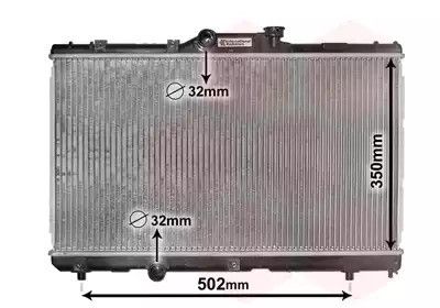Радіатор охолодження двигуна TOYOTA CORELLA, Van Wezel (53002147)