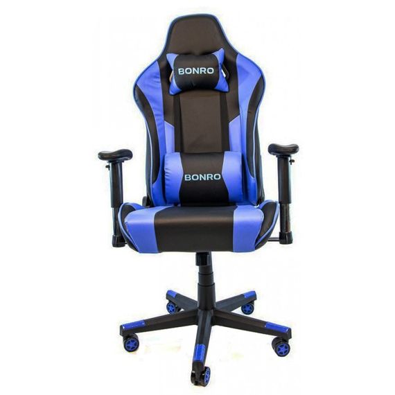 Кресло геймерское игровое компьютерное Bonro 2011-A синее 40700005 | Зображення 4