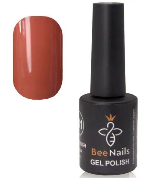Гель-лак для нігтів Bee Nails 109 (індійський червоний) 8мл | Зображення 1