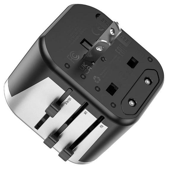 МЗП Hoco AC5 Level 2USB+Socket Black | Зображення 4