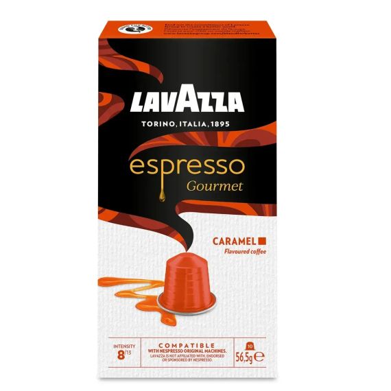 Nespresso капсули Lavazza Espresso Gourmet Caramel 10 Алюміній Італія Лаваці з нотками карамелі