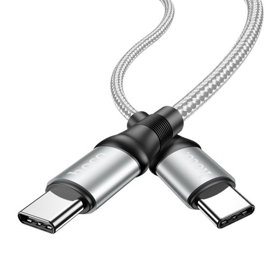 Кабель HOCO X50 Type-C to Type-C Exquisito 100W charging data cable(L=2M) Gray | Зображення 2