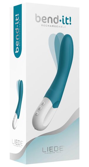 Вібратор точки G Liebe Bend It Rechargeable Ocean Blue, 10 режимів, дуже потужний, гнучкий стовбур Sex Aura | Зображення 3