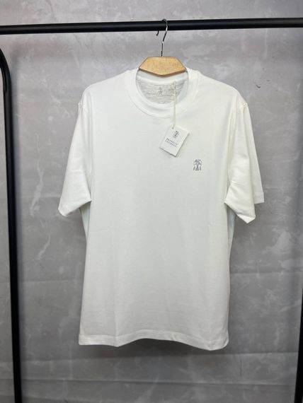 Футболка біла Brunello Cucinelli Classic Logo White f692