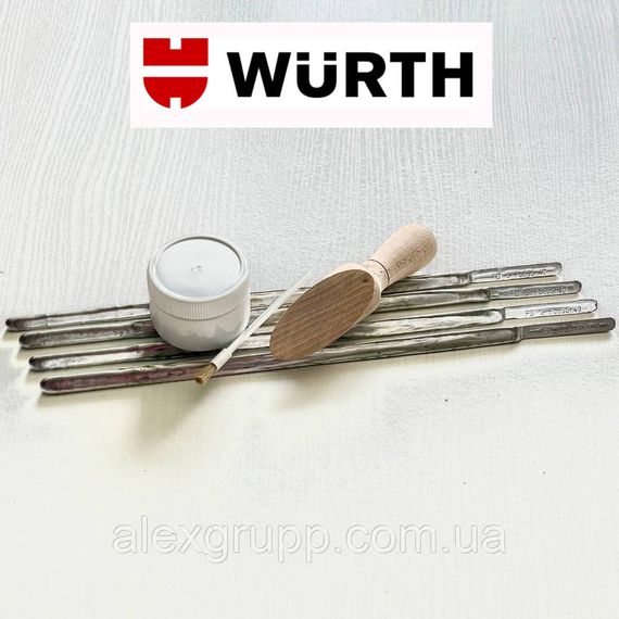 Набір для лудіння Wurth (Паста 100g и 1кг олова S-Pb60Sn40, лопатка) | Зображення 1