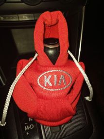 Чохол кофта Худі аксесуар на КПП  Car Hoodie кіа KIA червоний подарунок автомобілісту 10070