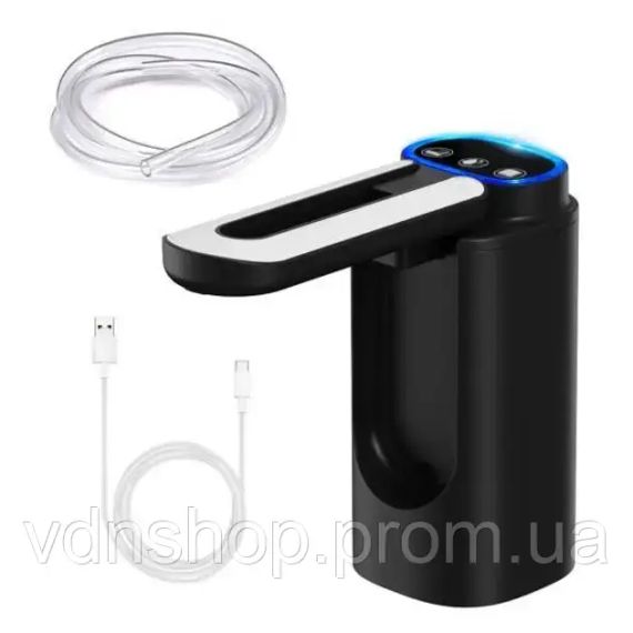 Дозатор для води автоматичний насос для пляшок із водою з USB-зарядкою чорний XL-1286 | Зображення 6