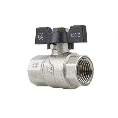 Кран кульовий Rafteс BLACK PN40 ВВ 1/2" метелик | Зображення 1