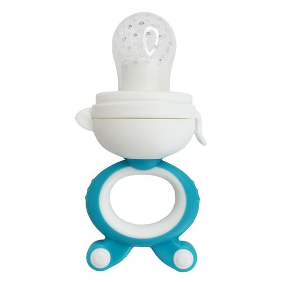 Ниблер для малышей "Зайка с поршнем" MGZ-0004(Blue) с крышкой | Зображення 2