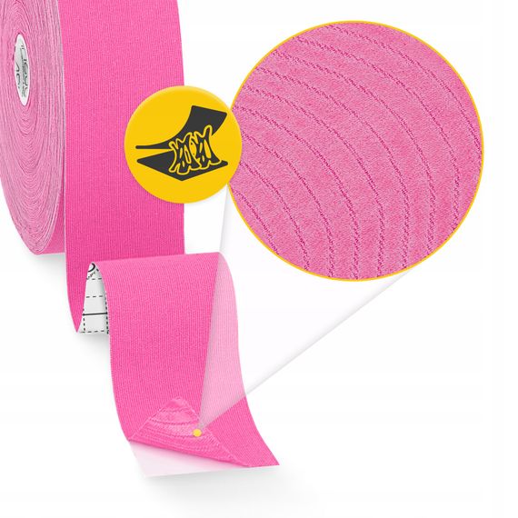Стрічка кінезіологічна (кінезіо тейп) 4FIZJO 5 см x 31 м Sky Pink (P-5905973405553) | Зображення 7