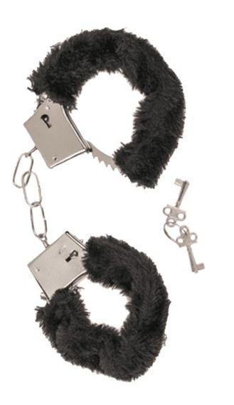 Наручники Plush Handcuffs With Keys Black Sex Aura | Зображення 1