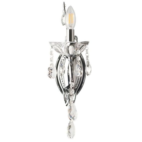 Бра настенное накладное классическое BCL-669W/1 E14 CH | Зображення 2