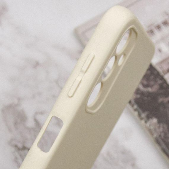 Чохол TPU GETMAN Liquid Silk Full Camera для Samsung Galaxy M34 5G Пісочний / Sand | Зображення 5