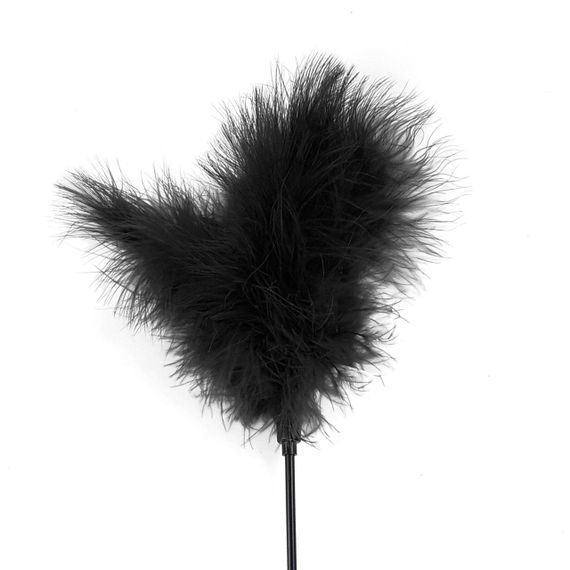 Щекоталка с пером индюка Art of Sex – Feather Paddle, черная Sex Aura | Зображення 1