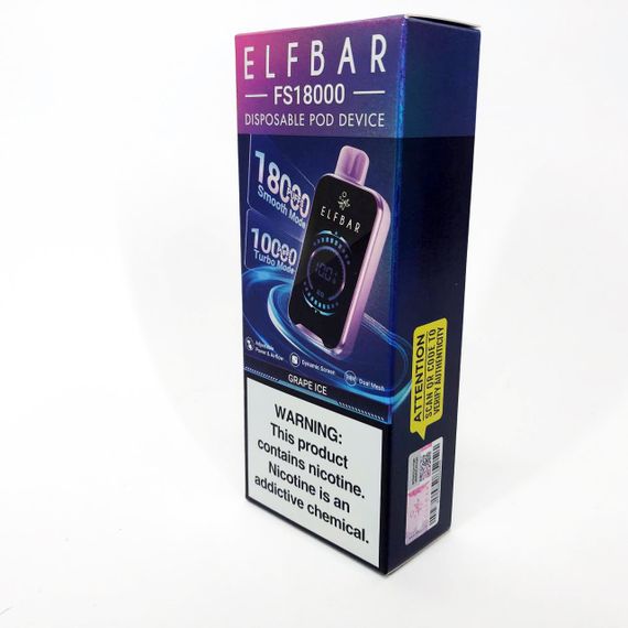 ELF BAR FS18000 смак Виноград (Grape Ice) | Зображення 3