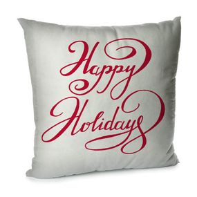 Подушка диванная с бархата Happy Holidays 45x45 см (45BP_23NY015)