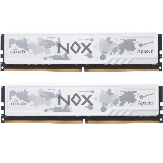 Модуль пам&#039;яті для комп&#039;ютера DDR5 32GB (2x16GB) 6000 MHz NOX White Apacer (AH5U32G60C622MWAA-2)