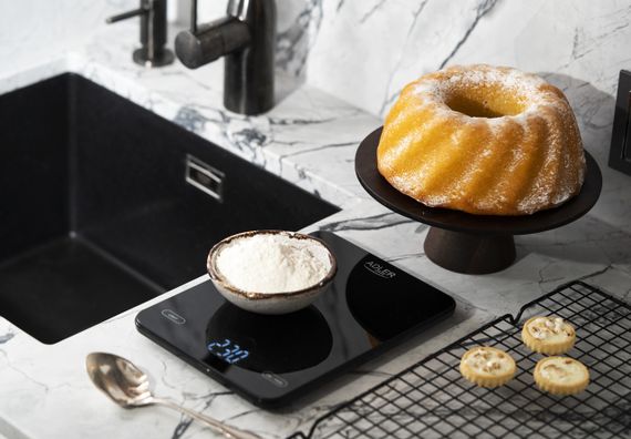 Ваги кухонні електронні Adler AD 3177 USB-C чорні до 10 кг зі скляною платформою | Зображення 6