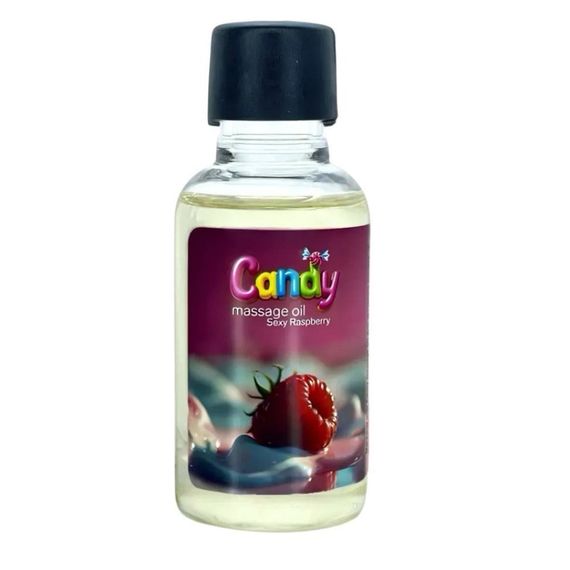 Массажное масло Candy Massage Oil Sexy Raspberry з ароматом малины, 50 мл Sex Aura