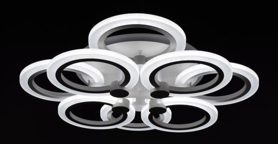 Люстра світлодіодна стельова LED світильник для квартири на стелю лед з пультом 25961 Білий 11х45х54 см. | Зображення 1