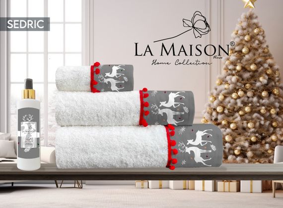 Подарочный набор полотенец La Maison, 3 шт. с ароматом Sedric