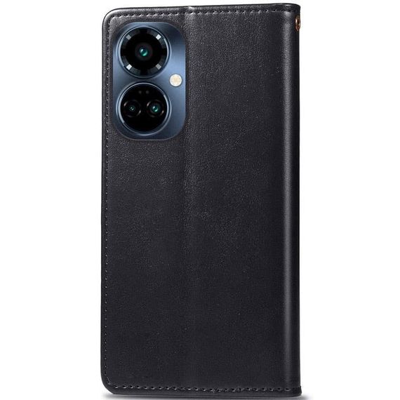 Кожаный чехол-книжка GETMAN Gallant (PU) для TECNO Camon 19 Pro Черный | Зображення 1